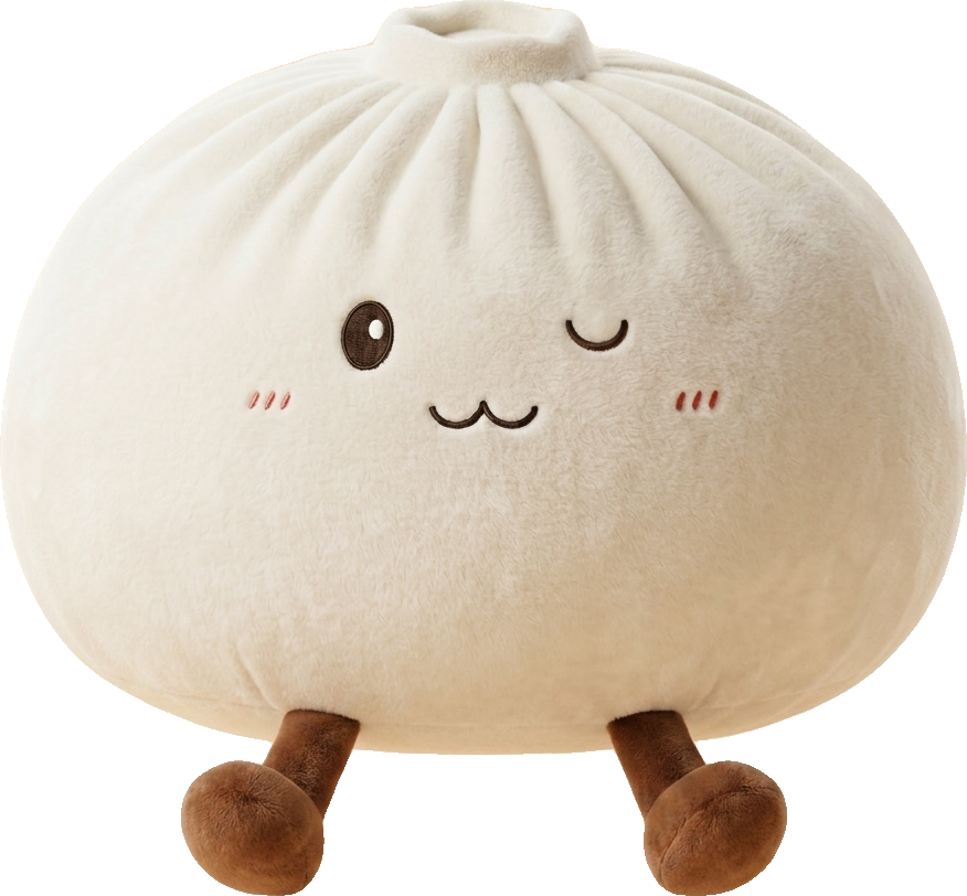 Dumplings Squishy Toy Blanc XXL — squishy anti-stress slow-rise kawaii