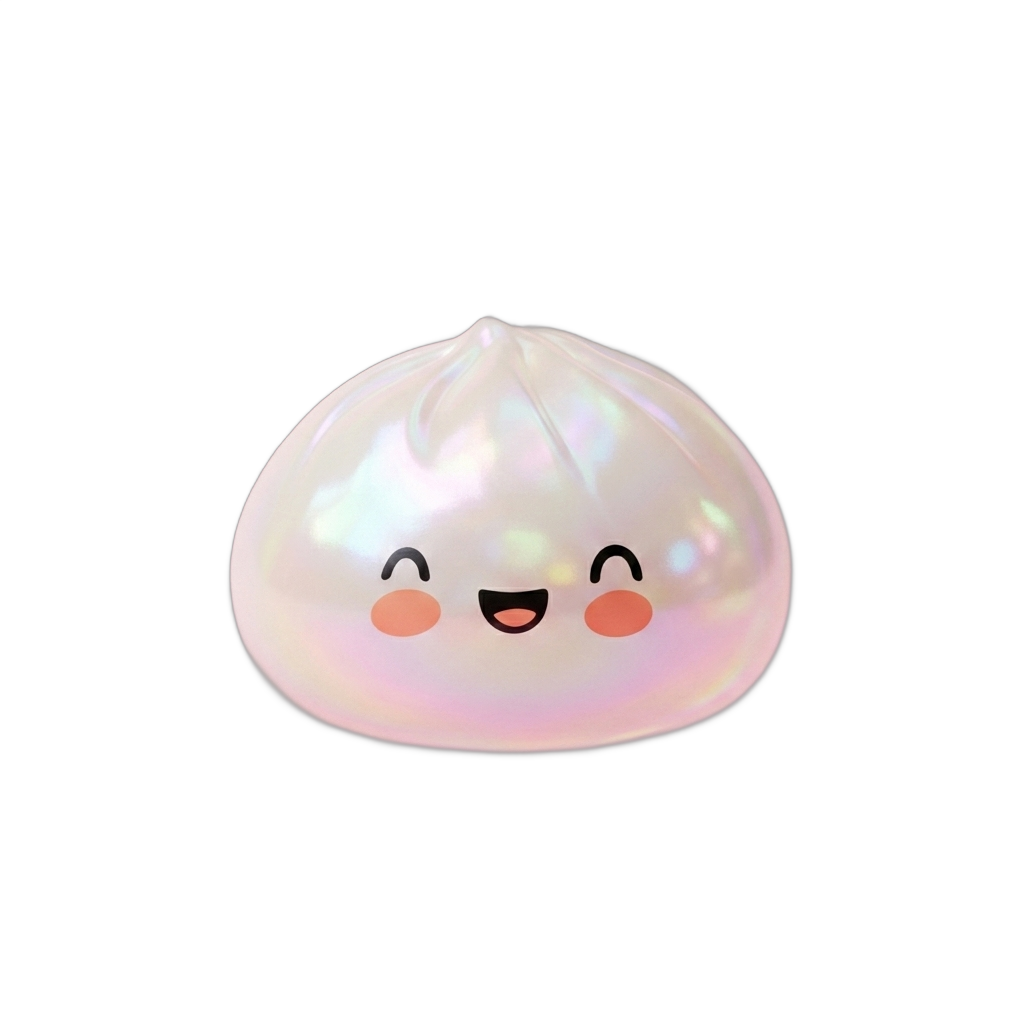 Dumpling Squishy Blanc Nuage Unique — squishy anti-stress slow-rise kawaii