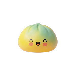 Squishy Dumpling Jaune Sunset Fade — squishy anti-stress slow-rise kawaii