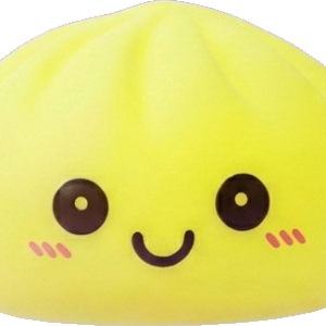 Veilleuse Dumpling Squishy Jaune Soleil — squishy anti-stress slow-rise kawaii