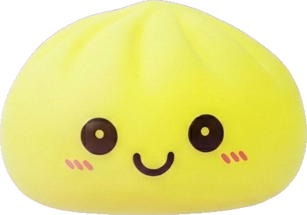 Veilleuse Dumpling Squishy Jaune Soleil — squishy anti-stress slow-rise kawaii