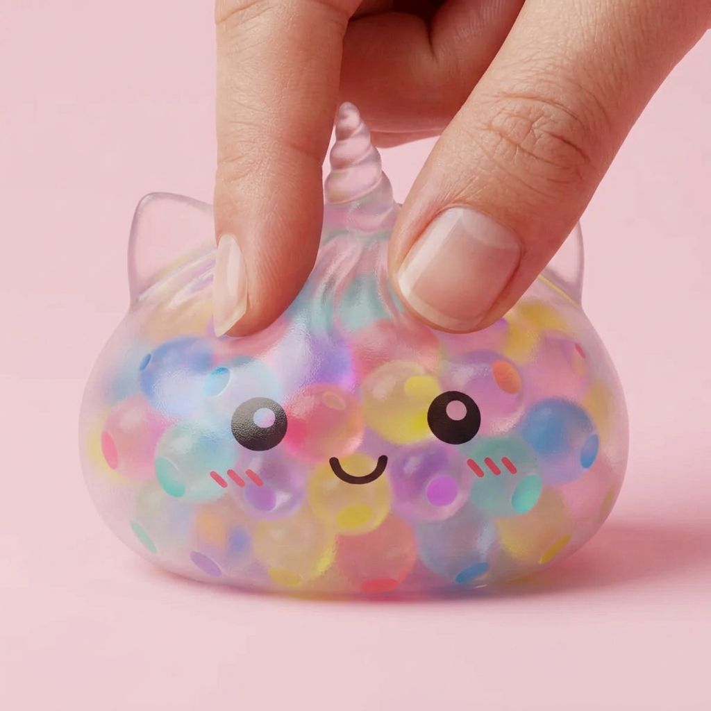 Squishy Dumpling Licorne Pastel Multicolore Bubble — effet slow-rise, la mousse regonfle