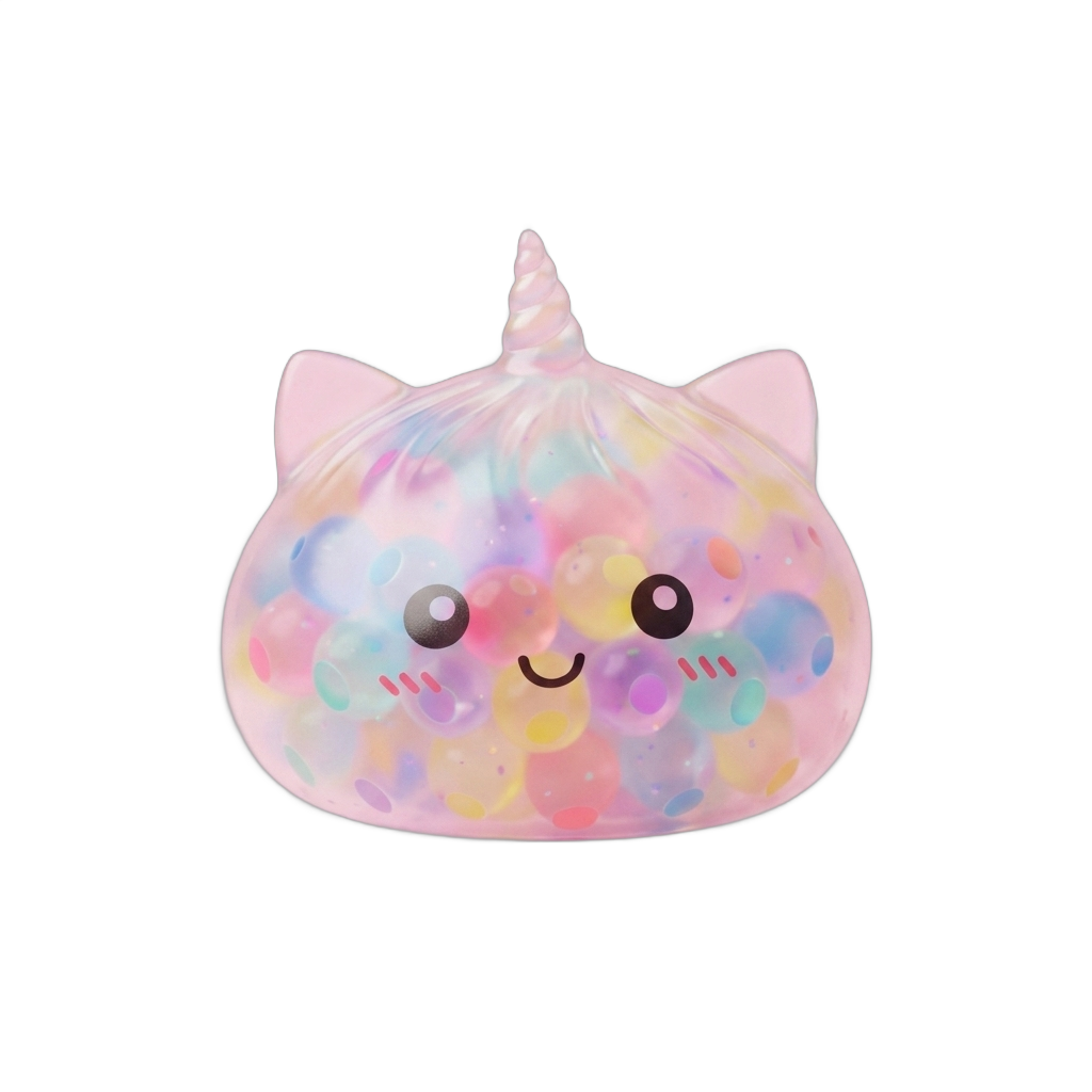 Squishy Dumpling Licorne Pastel Multicolore Bubble — squishy anti-stress slow-rise kawaii