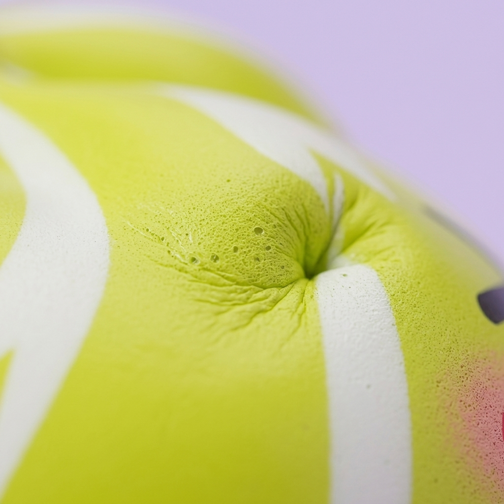 Squishy Dumpling Mystery Happy Faces — gros plan macro sur la texture