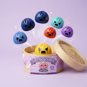 Squishy Dumpling Fantôme Mystery — squishy anti-stress slow-rise kawaii