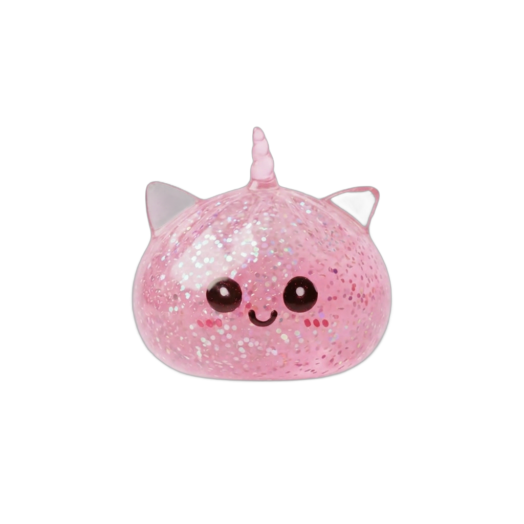 Squishy Dumpling Licorne Rose Glitter — squishy anti-stress slow-rise kawaii
