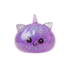 Squishy Dumpling Licorne Violette Glitter — squishy anti-stress slow-rise kawaii