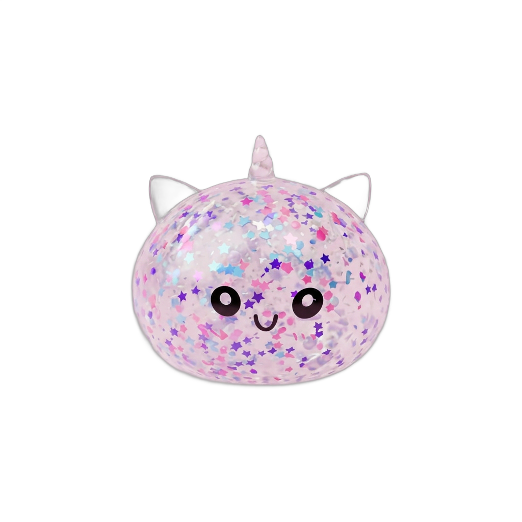 Dumpling Squishy Licorne Blanche Sparkle — squishy anti-stress slow-rise kawaii