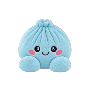 Squishy Dumpling Bleu Ciel en Peluche — squishy anti-stress slow-rise kawaii