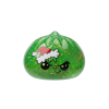 Squishy Dumpling Grincheux de Noël Glitter Vert — squishy anti-stress slow-rise kawaii
