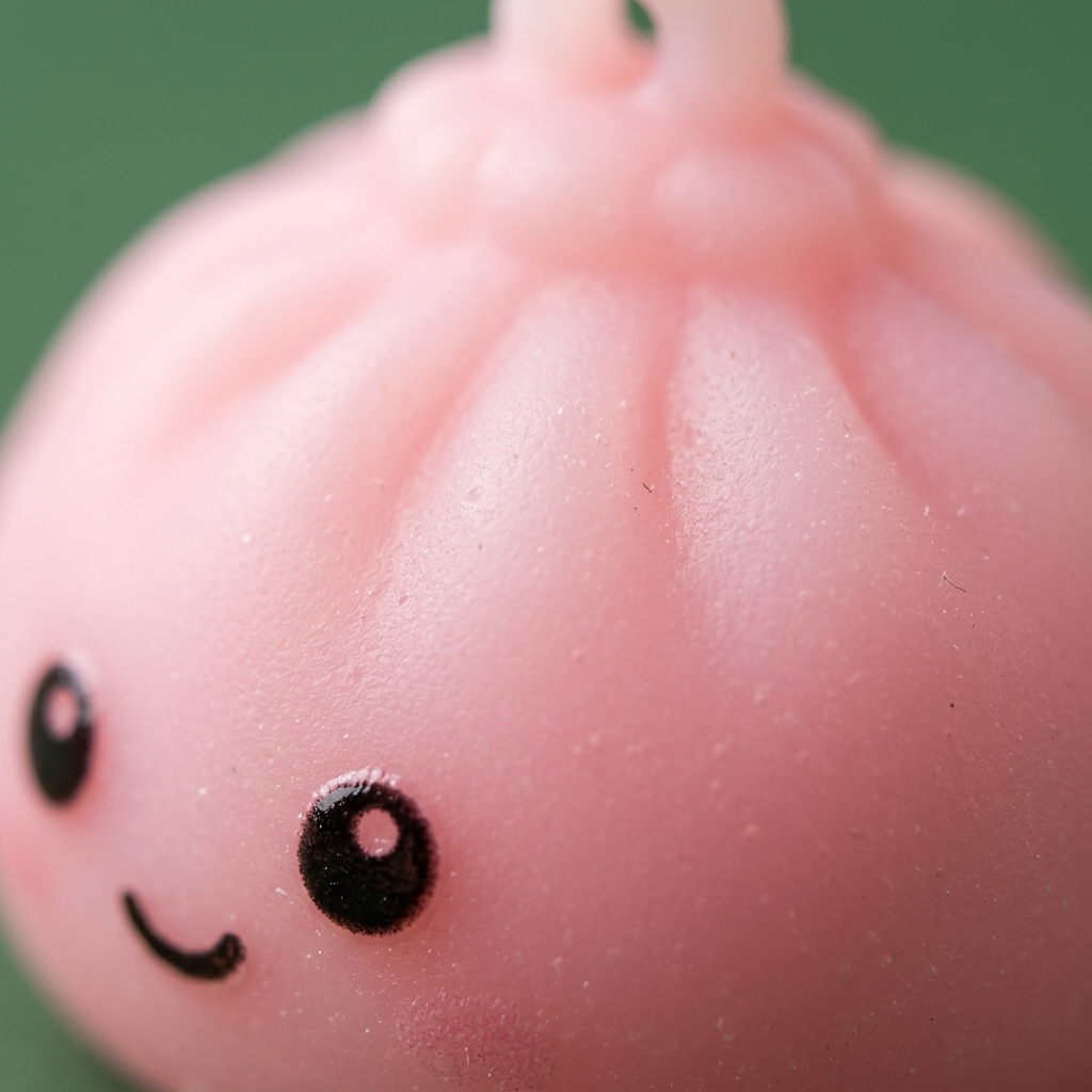 Squishy Dumpling Calendrier de l&rsquo;Avent Traîneau du Père Noël 24 Pièces — gros plan macro sur la texture