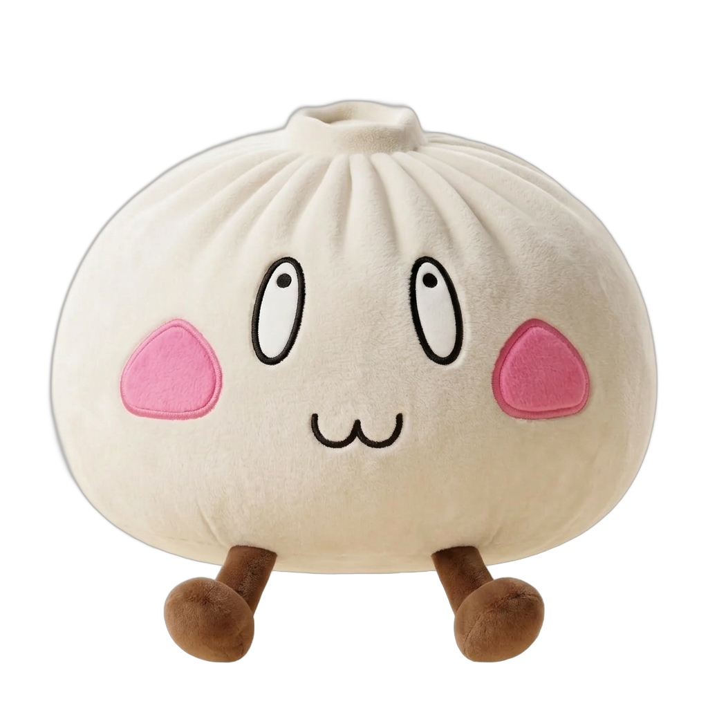 Squishy Dumpling Géant Visage Joyeux — squishy anti-stress slow-rise kawaii