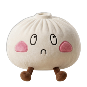 Squishy Dumpling Géant Visage Triste — squishy anti-stress slow-rise kawaii
