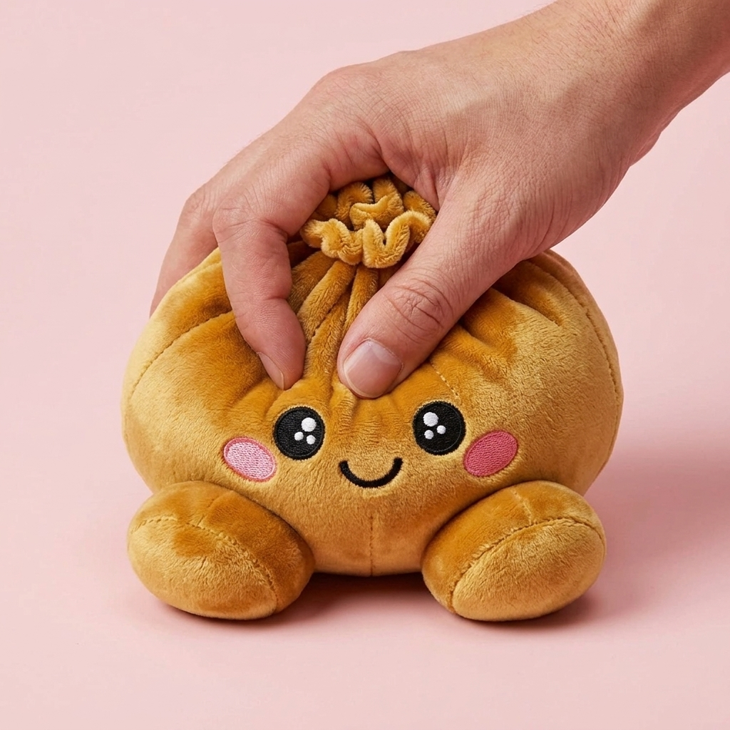 Squishy Dumpling Doré Royal — effet slow-rise, la mousse regonfle