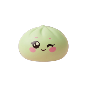 Squishy Dumpling Pistache Clin d’Œil — squishy anti-stress slow-rise kawaii