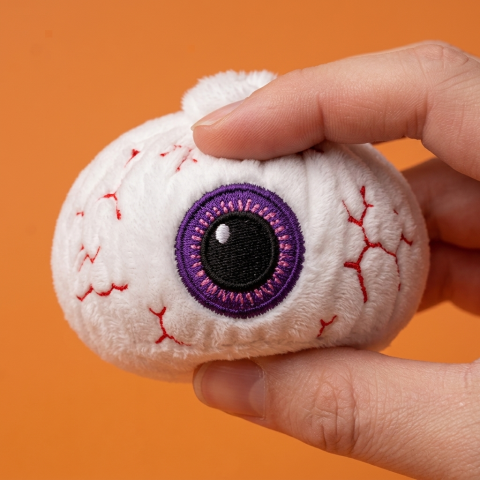Squishy Dumpling Œil Halloween pressé dans la main, matière squishy