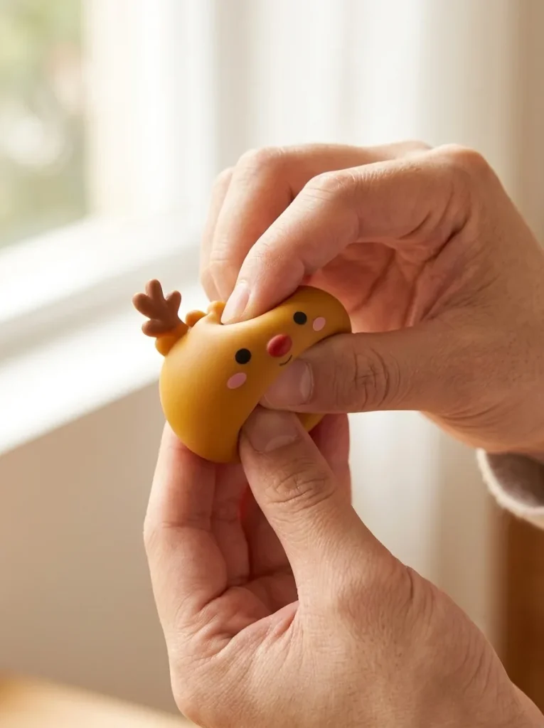 Squishy Dumpling Calendrier de l’Avent Mochi Pain d’Épices 24 Pièces pressé dans la main — effet squishy slow-rise