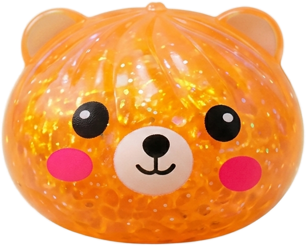Dumpling Squishy Ours Mystery Glitter — squishy seul, taille réelle