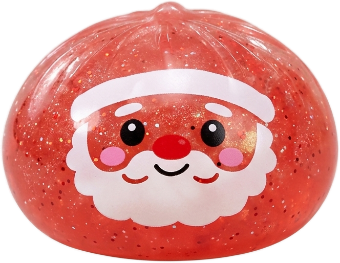 Dumpling Squishy Mystery Candy de Noël — squishy seul, taille réelle