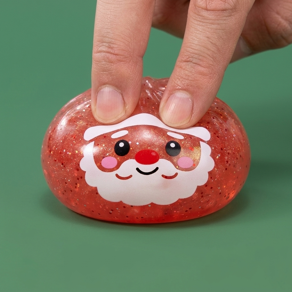 Dumpling Squishy Mystery Candy de Noël pressé dans la main, matière squishy