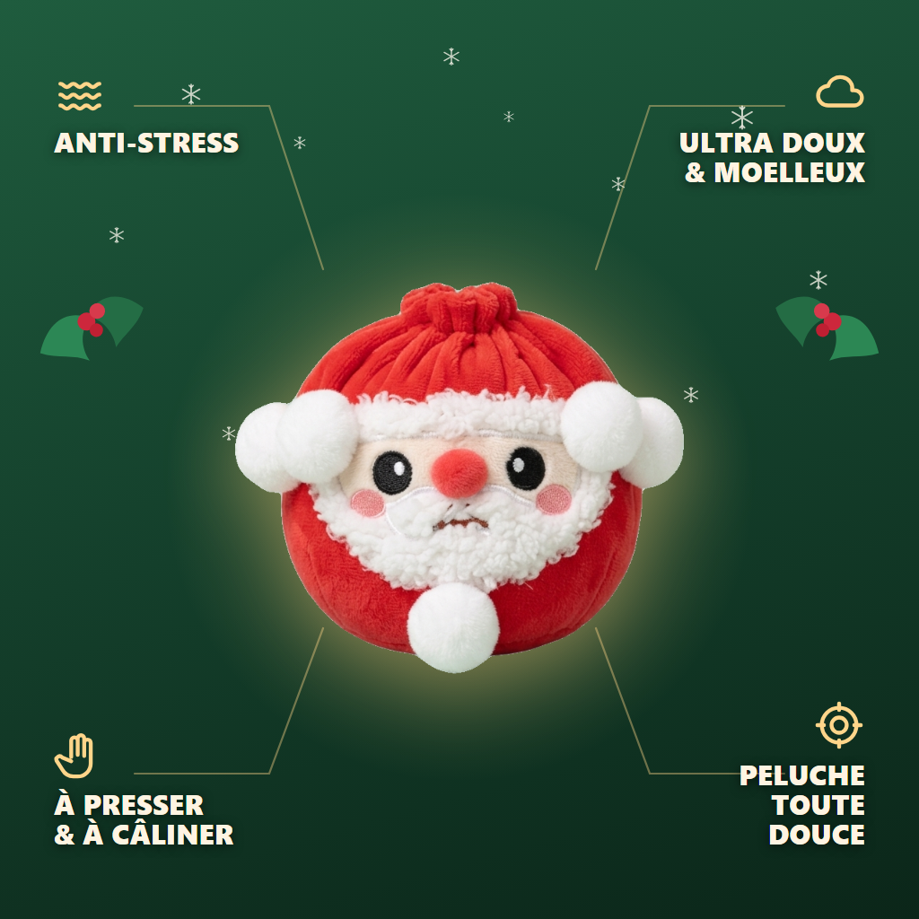 Squishy Dumpling Mystery Noël — anti-stress, ultra doux, effet slow-rise