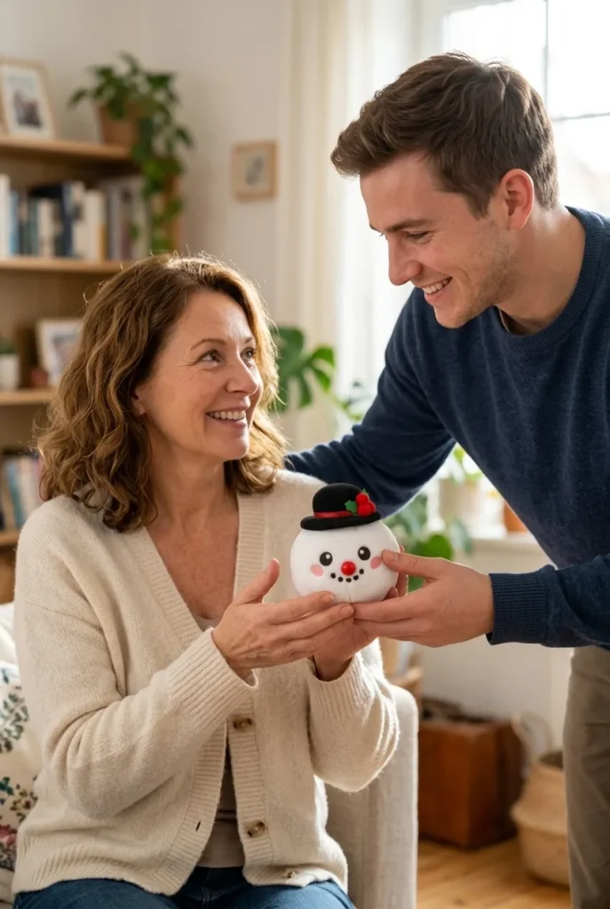 Squishy Dumpling Mystery Noël offert en cadeau entre deux personnes