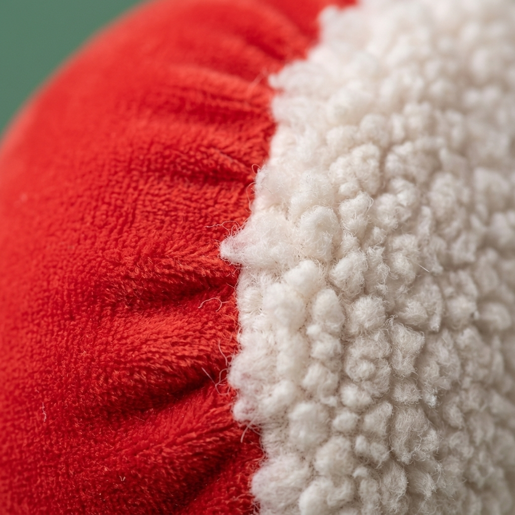 Squishy Dumpling Mystery Noël — gros plan macro sur la texture