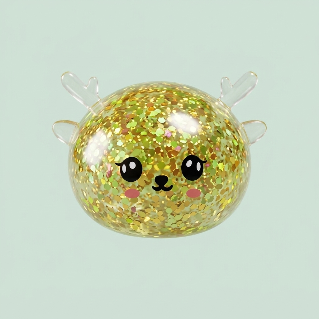 Squishy Dumpling Renne Mystery Scintillant — le squishy rare de la mystery box