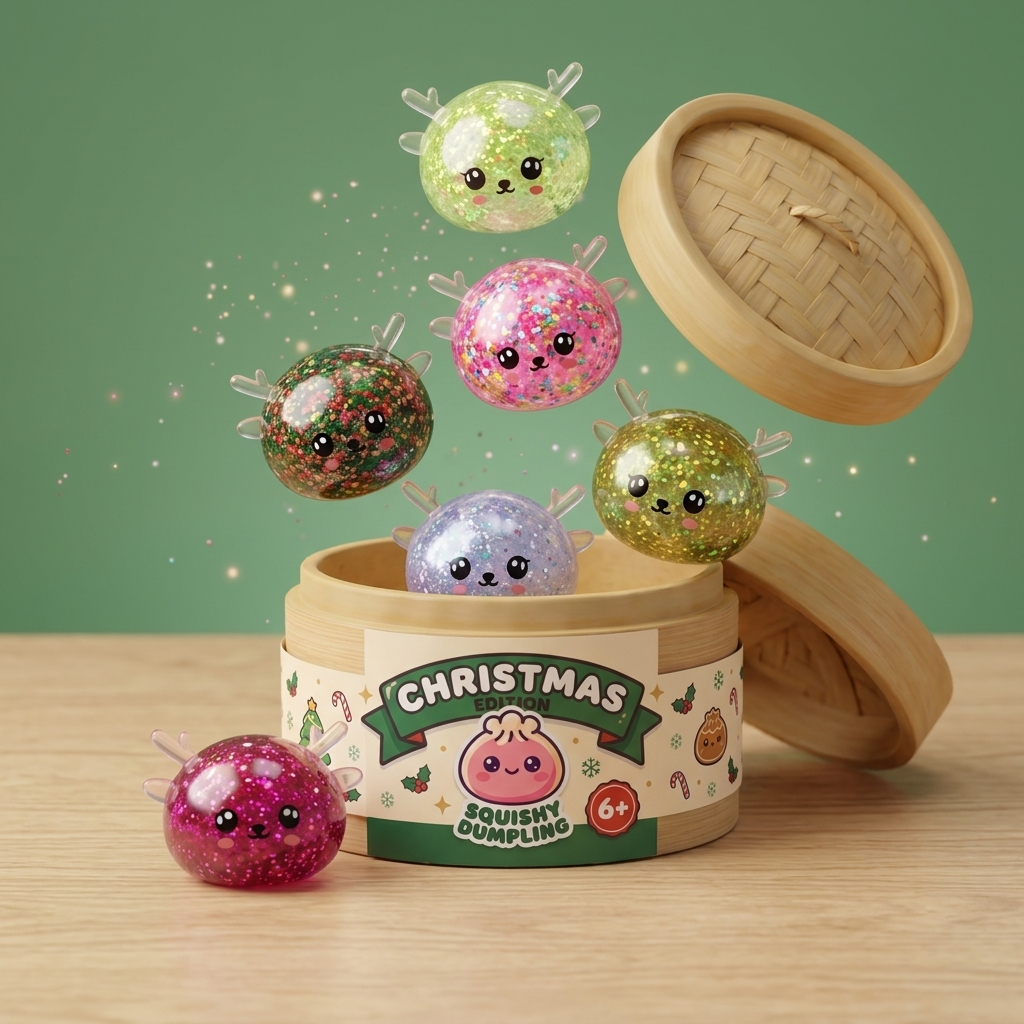 Squishy Dumpling Renne Mystery Scintillant — squishy anti-stress slow-rise kawaii