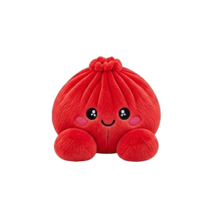 Squishy Dumpling Rouge Rubis Peluche — squishy anti-stress slow-rise kawaii