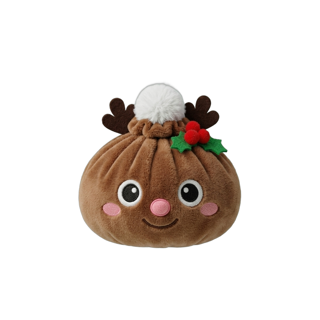 Dumpling Squishy Renne de Noël — squishy anti-stress slow-rise kawaii