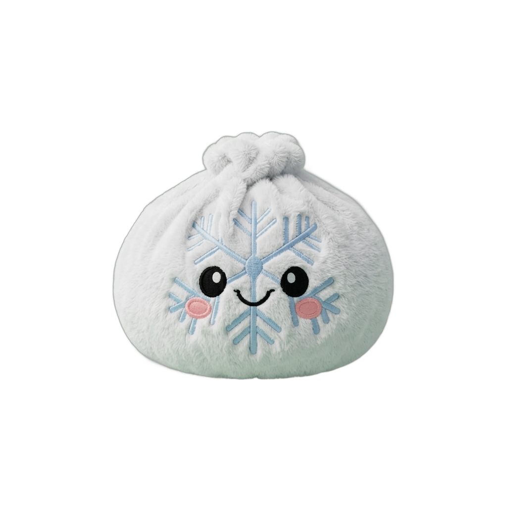 Dumpling Squishy Flocon de Neige Hiver — squishy anti-stress slow-rise kawaii