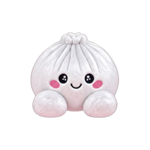Squishy Dumpling Marshmallow Blanc Peluche — squishy anti-stress slow-rise kawaii